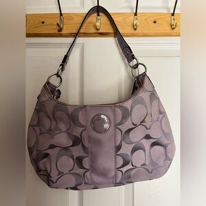 New Coach Lavendar Canvas Bag